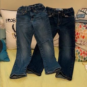 (2) Pairs Boys Old Navy Karate Slim Jeans size 7